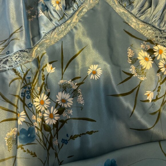 Reformation Chania Silk Dress in Blue Lago Size Medium - Picture 5 of 7